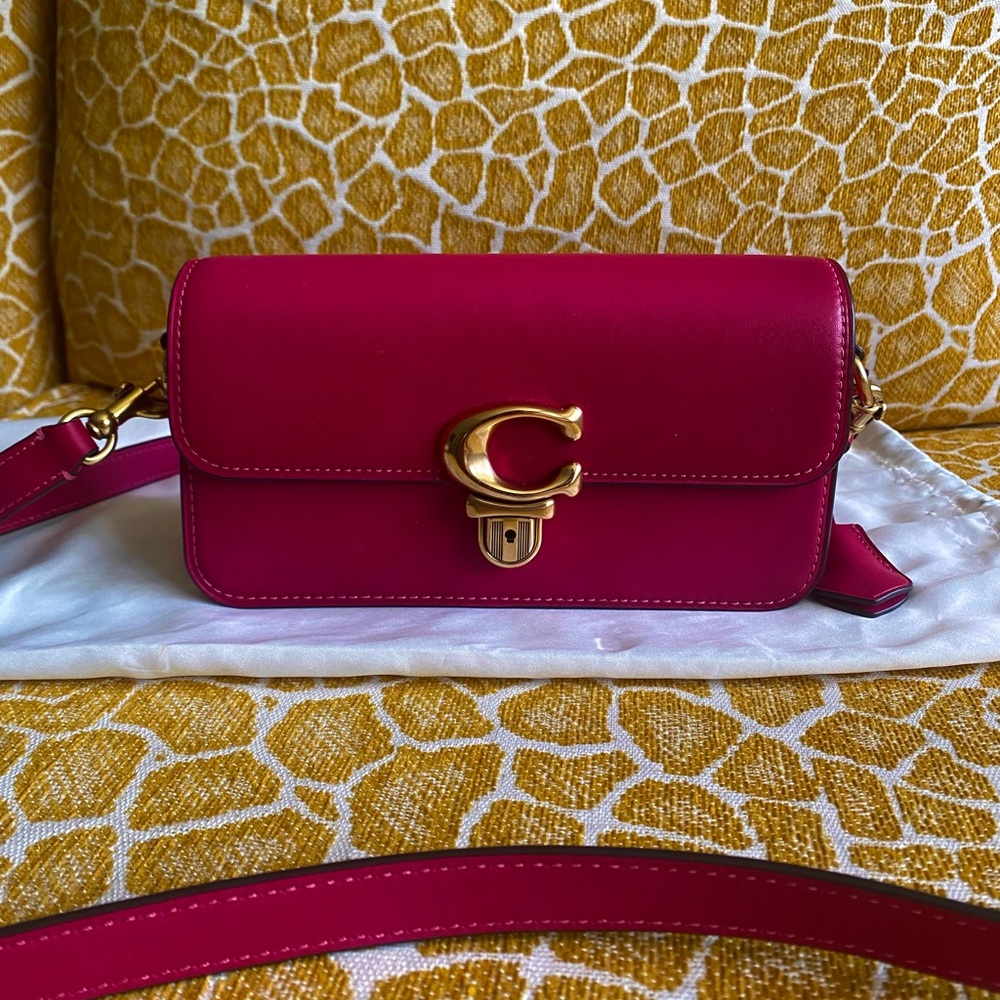COACH Glovetanned Leather Studio Convertible Baguette Bag